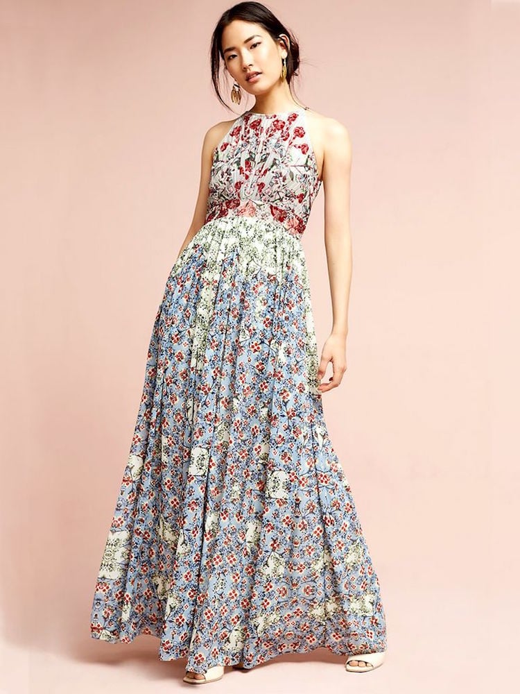 comment s habiller pour un mariage champetre- robe longue florale