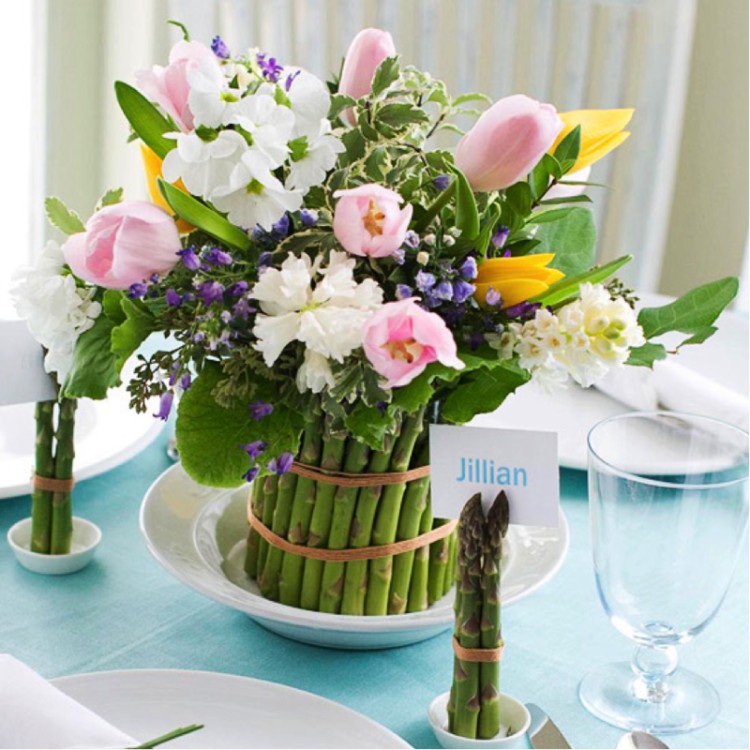 déco de table printemps anniversaire composition florale