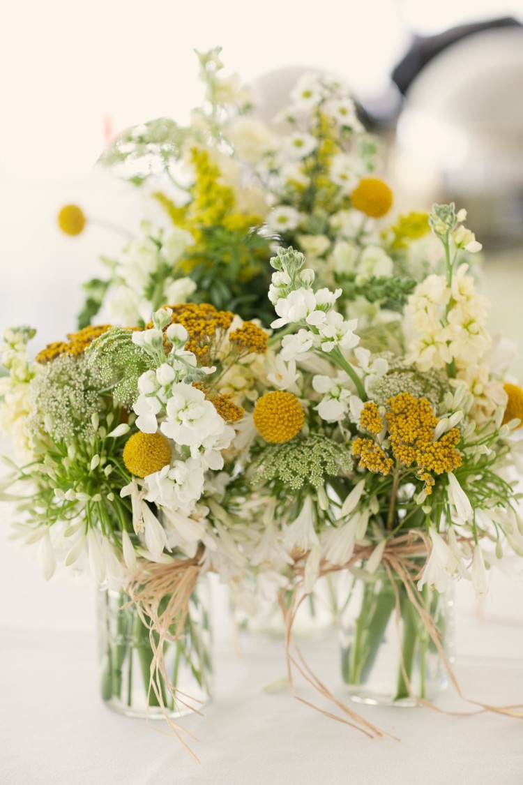 déco de table printemps compositions florales mariage rustique