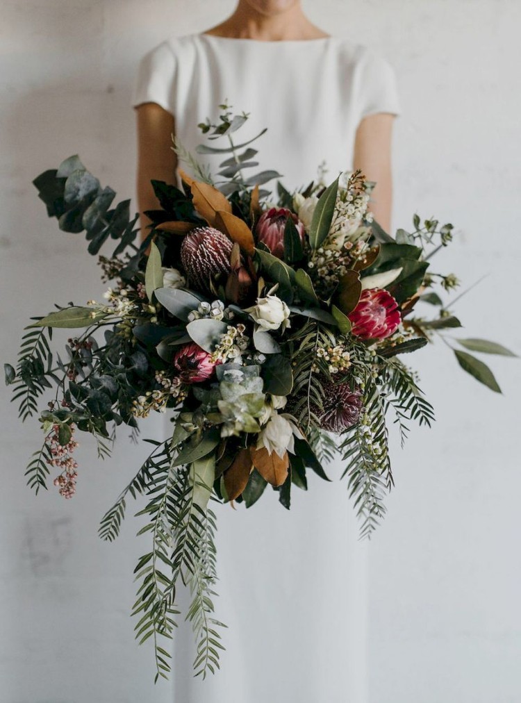 déco florale mariage fleurs suspendues centre table original bouquet mariée