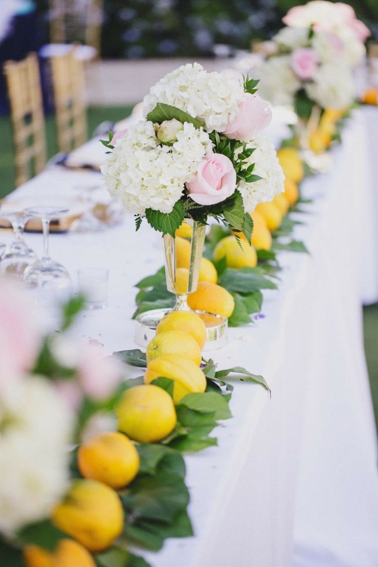 déco florale mariage thème printemps décoration table tulipes jaunes