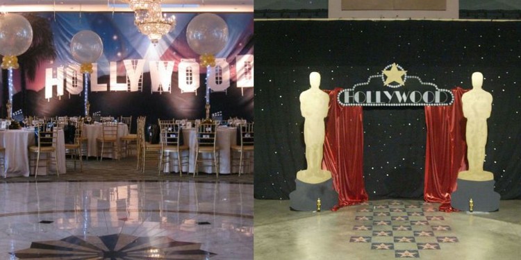 décoration bal de promo thème Hollywood fête fin année scolaire études supérieures