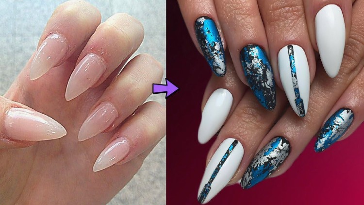 foil nail art pour donner touche aluminium ongles tendance