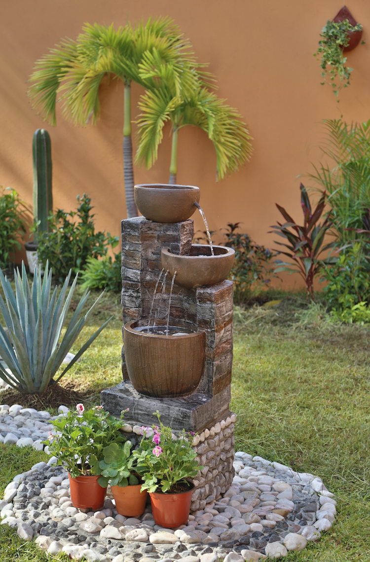 fontaine decorative exterieure deco jardin pierre