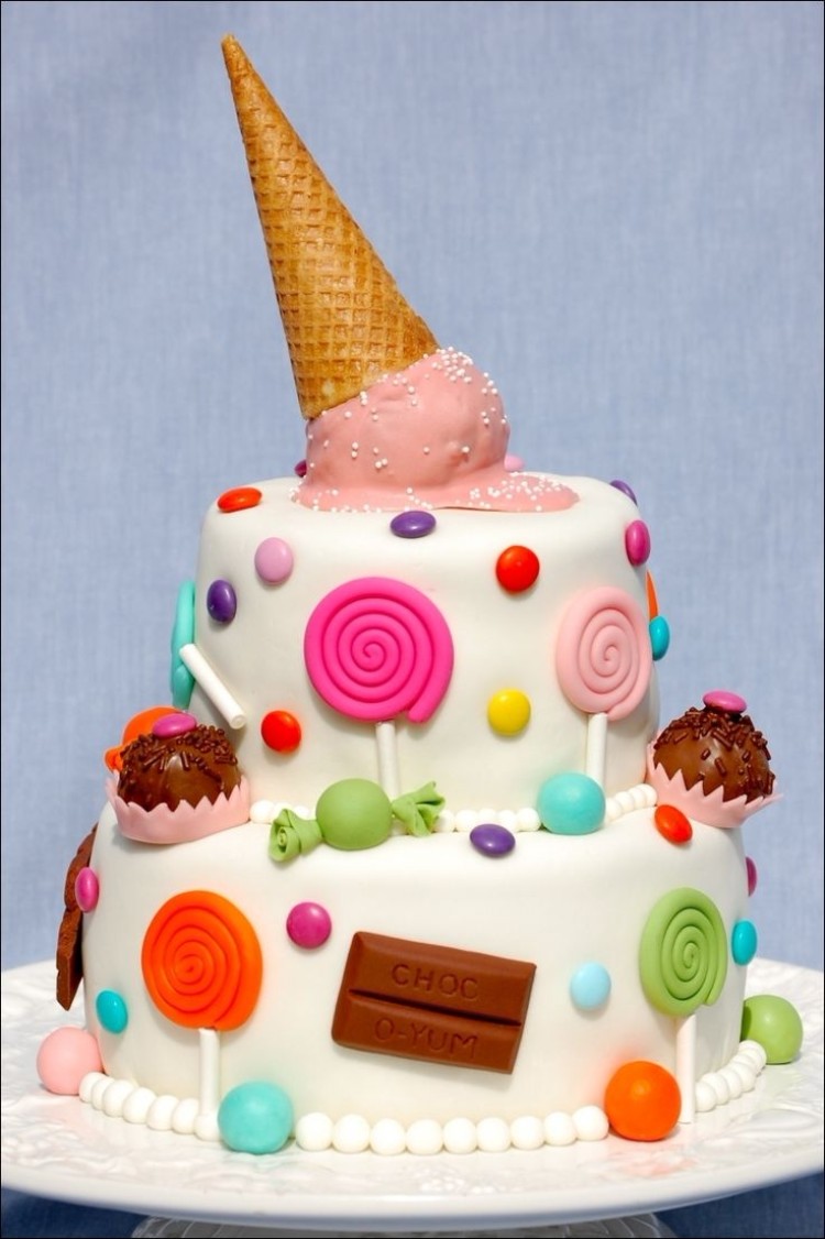 gâteau anniversaire petite fille 50 meilleures idées cake design piochées Pinterest