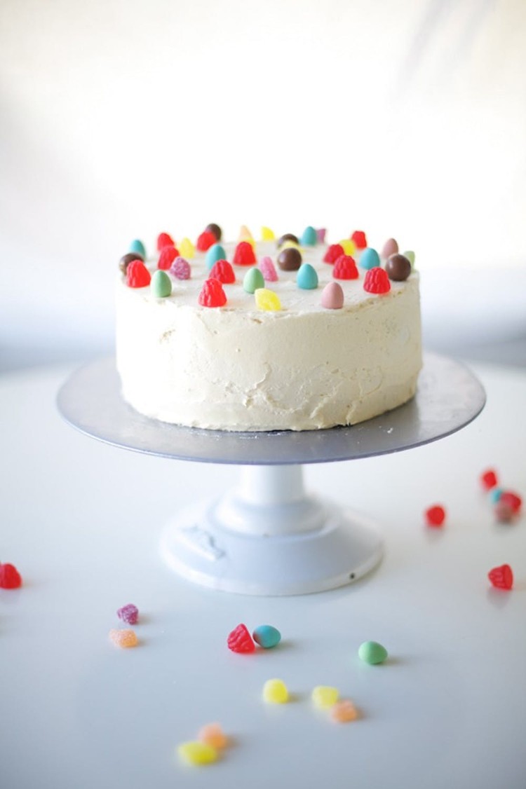 gâteau anniversaire petite fille 7 ans fait maison bonbons gélifiés