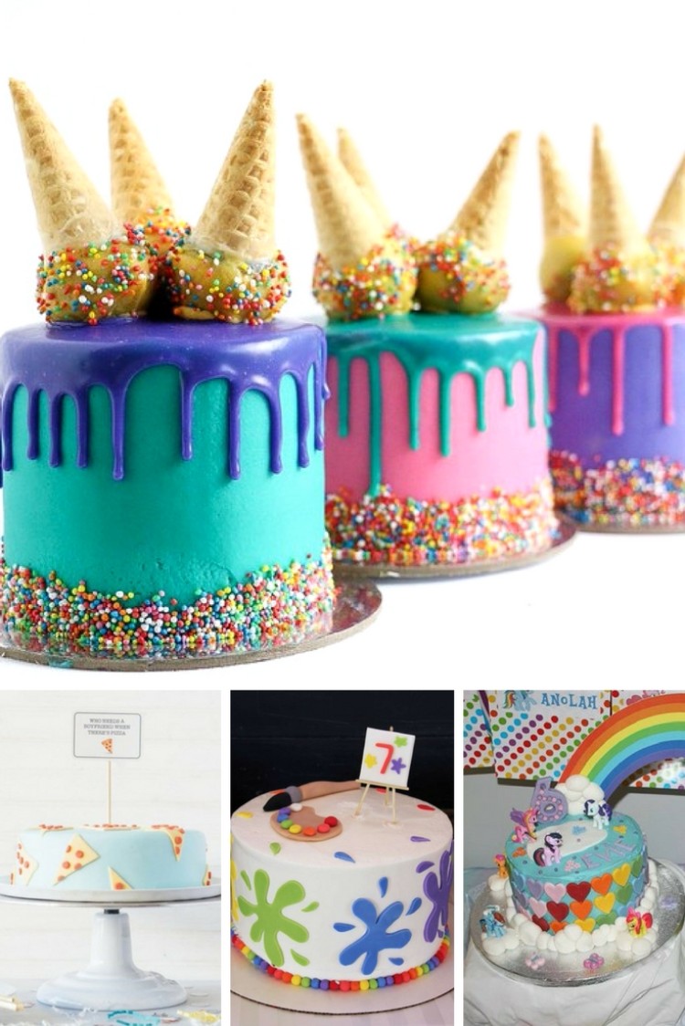 gâteau anniversaire petite fille drip cake insolite fête enfants