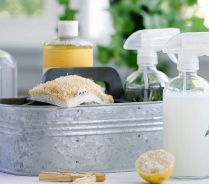 nettoyant ménager fait maison nettoyage printemps idées DIY faciles naturelles