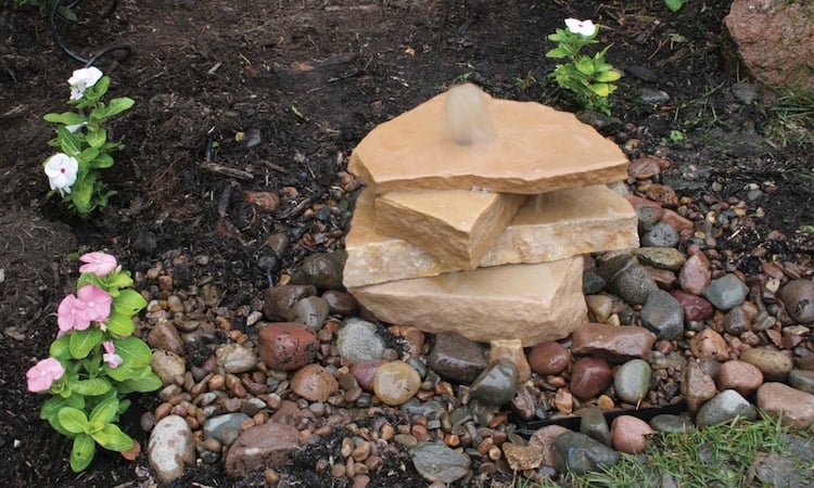petite fontaine de jardin pierre diy