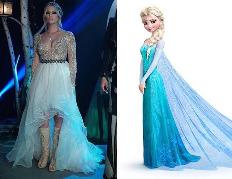 robe bal de promo inspirée par Pretty Little Liars- Hanna Elsa La reine des neiges