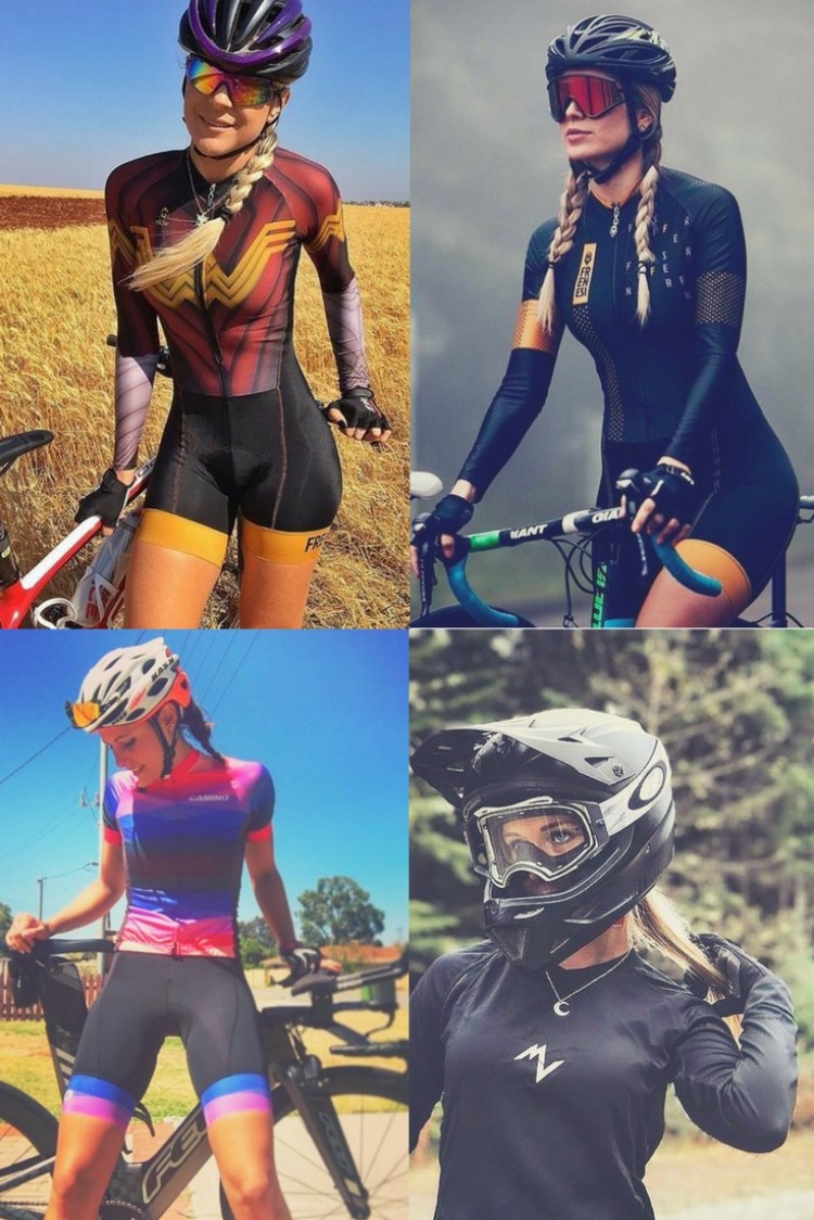 tenue cycliste femme amatrice vélo top modèles piochés ligne