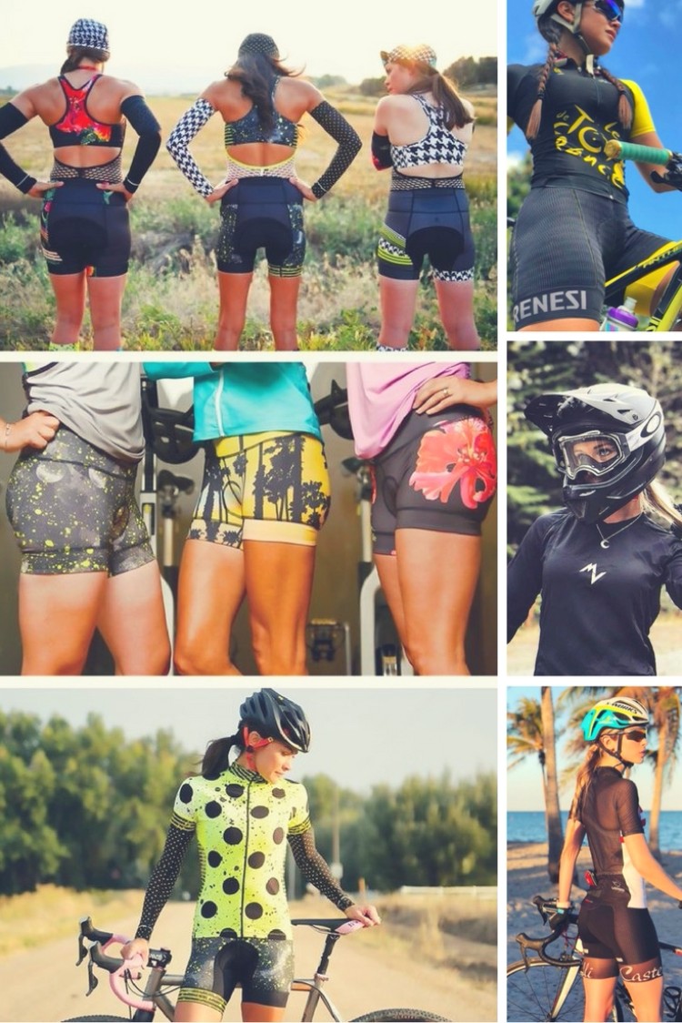 tenue cycliste femme modèles différents design femmes amatrices vélo