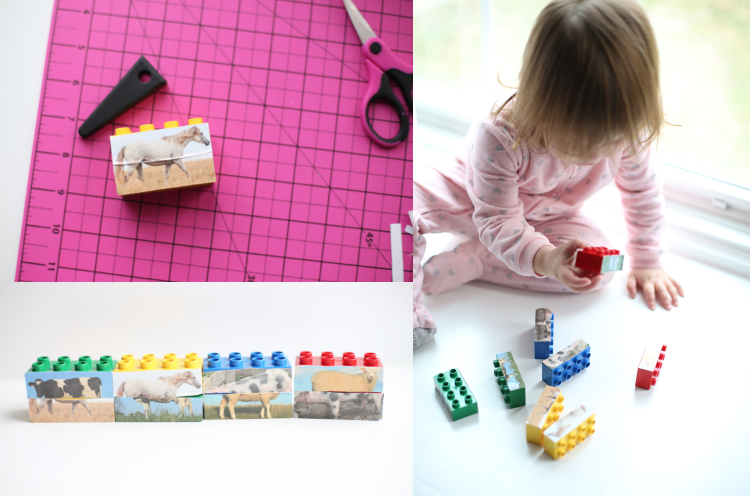 activités pour enfants de la maternelle pour s'amuser à la maison- puzzle animaux Lego