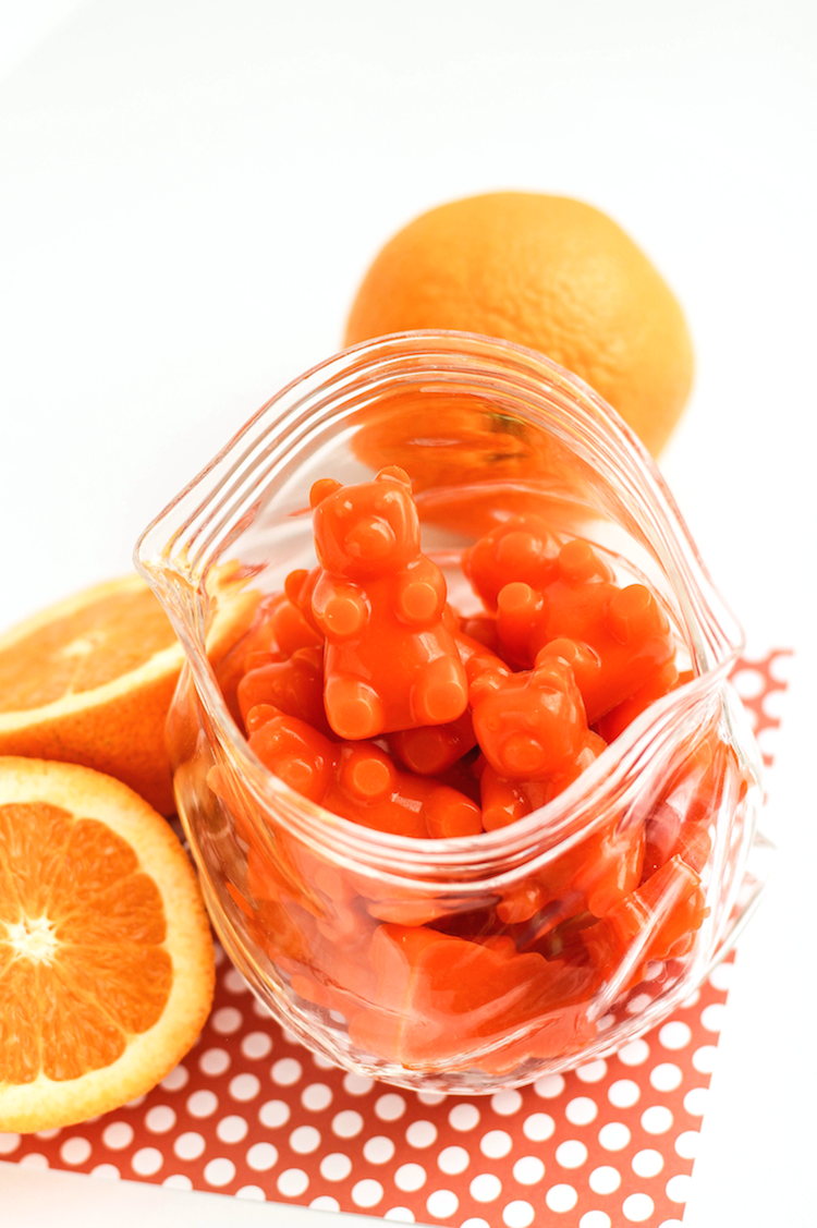 bonbons gelifies naturels jus orange jus carottes