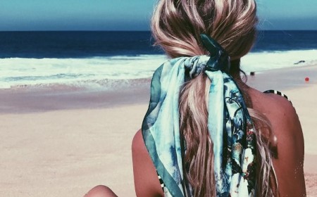 coiffure plage avec foulard tendance coiffures estivales 2018