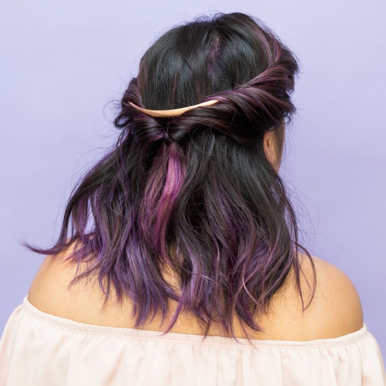 coiffure plage tendances coloration cheveux femme 2018 ultra violet