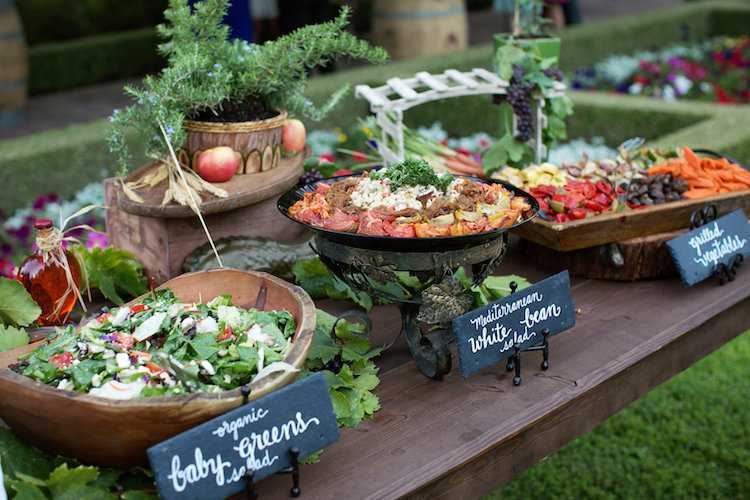 comment organiser le buffet pour un mariage bohème chic