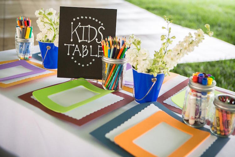 concevoir table enfants mariage activites divertissantes