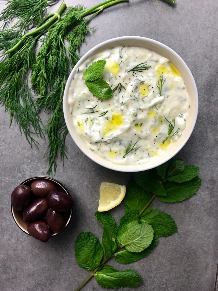 cuisine grecque tzatziki facile yaourt grec fromage blanc persil olives citron