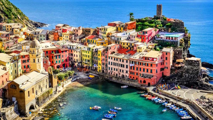 destinations croisière en Méditerranée en paquebot ou voilier- Ligurie Cinque Terre Italie