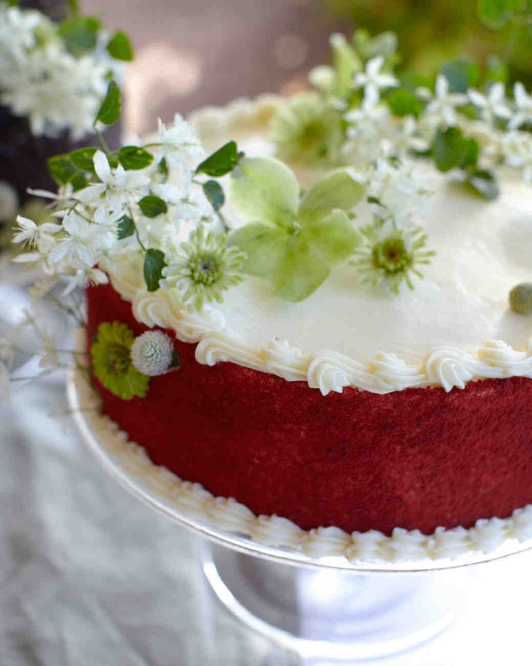 gâteau velours rouge mariage tendance