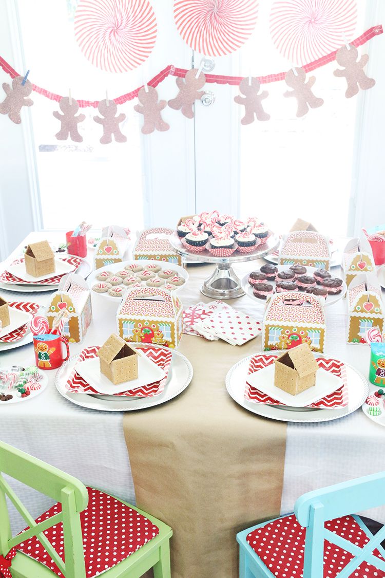 idee decoration table enfants mariage theme bonhomme pain epice