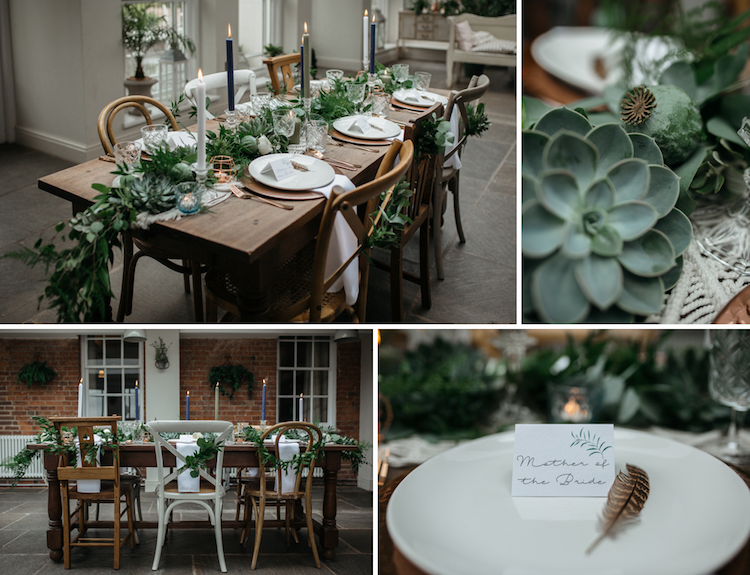 idées de décoration de table pour mariage bohème chic ou rustique