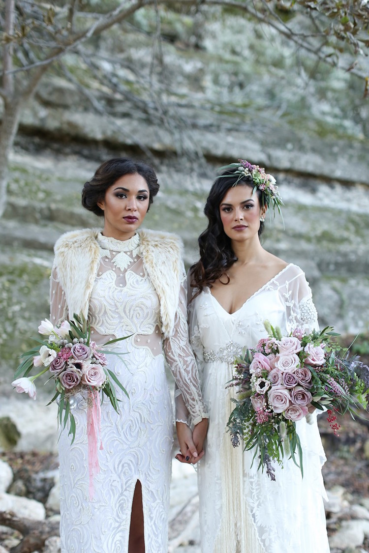 idées robe de mariée et les accessoires pour mariage bohème chic