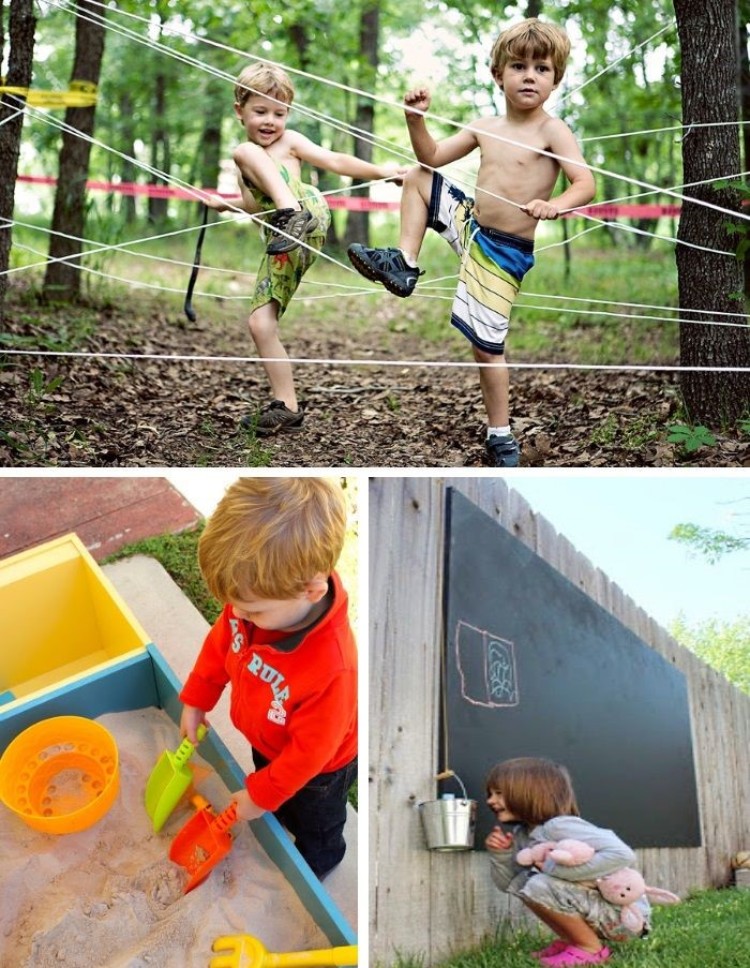jeux extérieur enfant activités DIY top 40 idées originales enfants tout âge