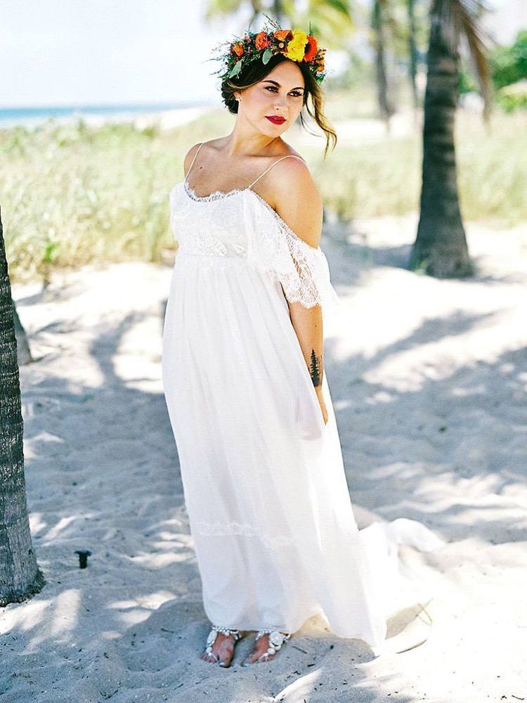 la plage est un lieu de cérémonie origianl pour mariage bohème chic