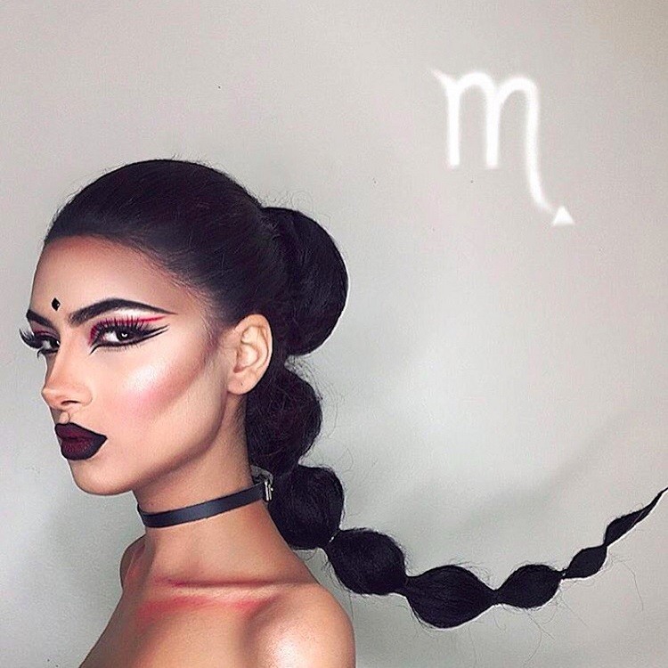 maquillage signe du zodiaque Scorpion make-up artist idée originale