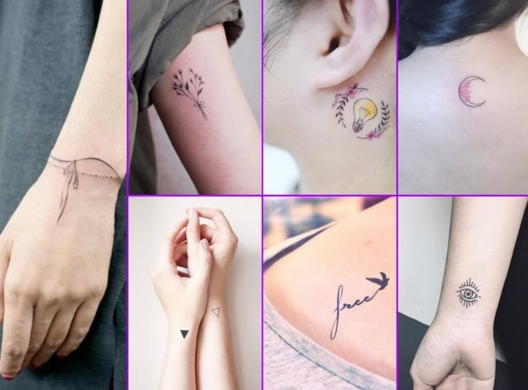 petit tatouage discret femme modèles tendance micro tatouage
