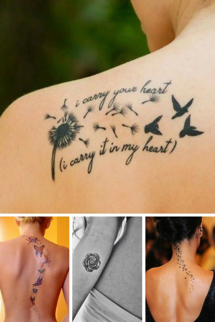 petit tatouage discret femme top idées adopter dos
