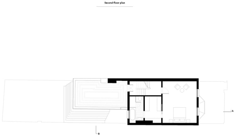 plan d'architecte premier étage extension maison brique en soufflet