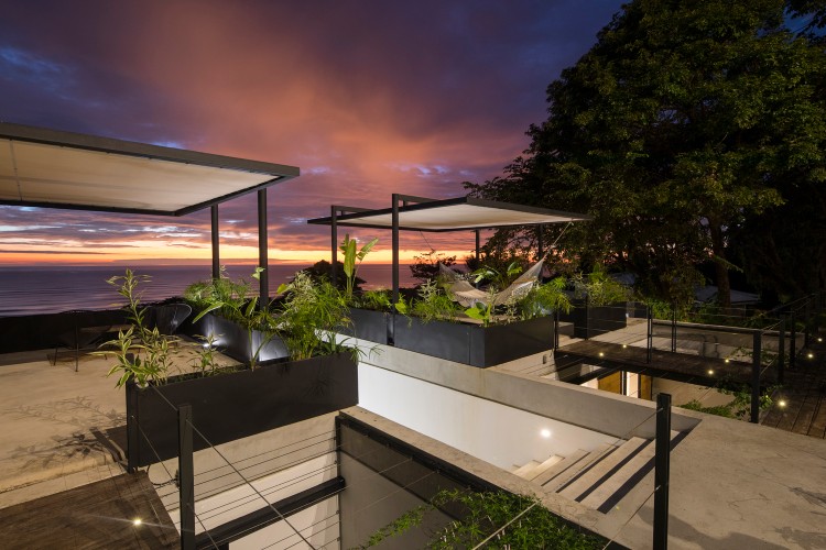terrasses hôtel super moderne à Costa Rica