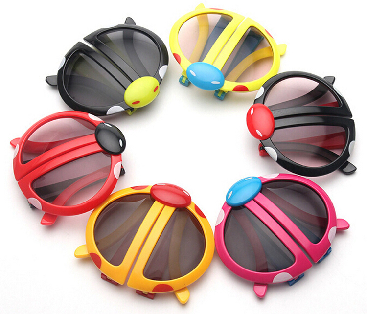 vetements accessoires enfants assortis - lunettes coccinelles pliantes