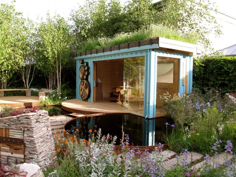 abri de jardin bois design unique pour apporte touche design espace extérieur