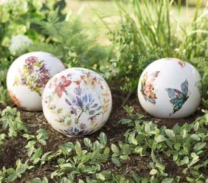 boule decorative pour jardin decoration decoupage