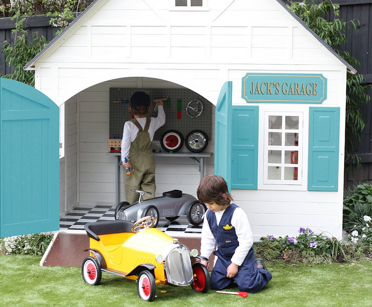 cabane de jardin pour enfant atelier garagiste