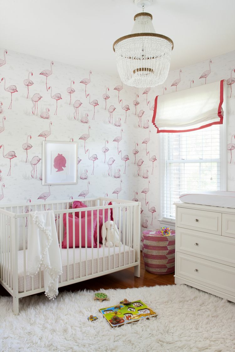 chambre bébé flamant rose déco