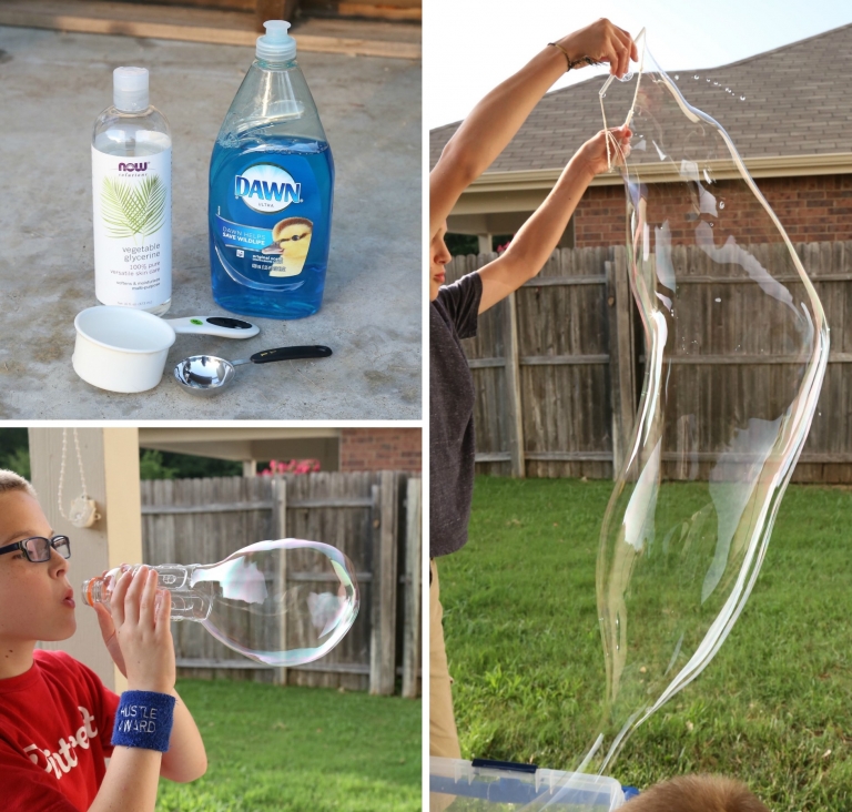 comment faire des bulles de savon géantes DIY avec bouteille plastique