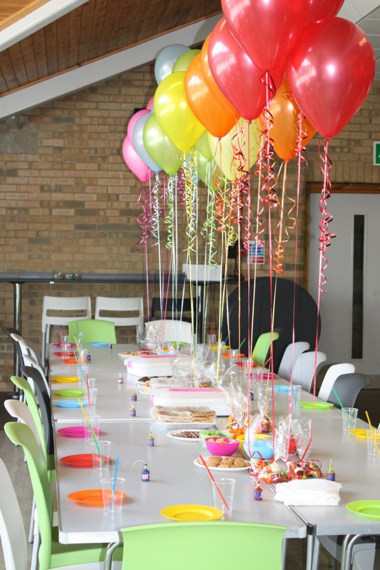 décoration ballon anniversaire composition de table