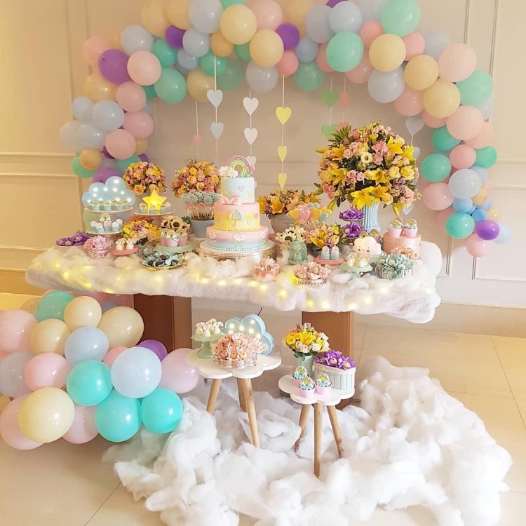 décoration ballon anniversaire pour petites princesses