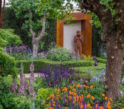 exposition florale Chelsea Flower Show 2018 - top jardin d'exposition Show Garden via Morgan Stanley