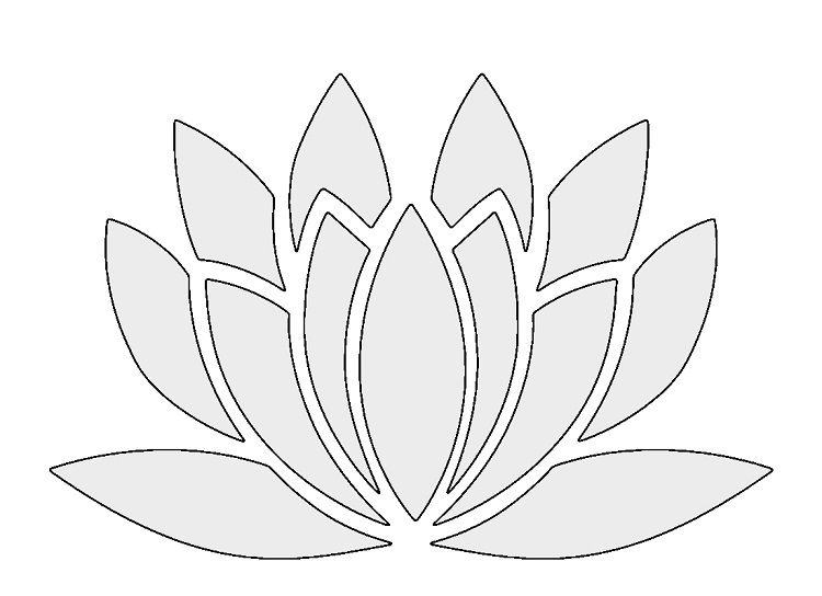 fleur de lotus pochoir tapis peint