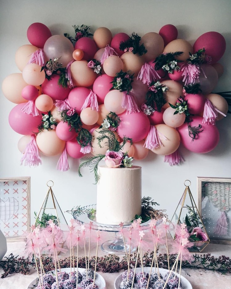 idées pour les filles de décoration ballon anniversaire