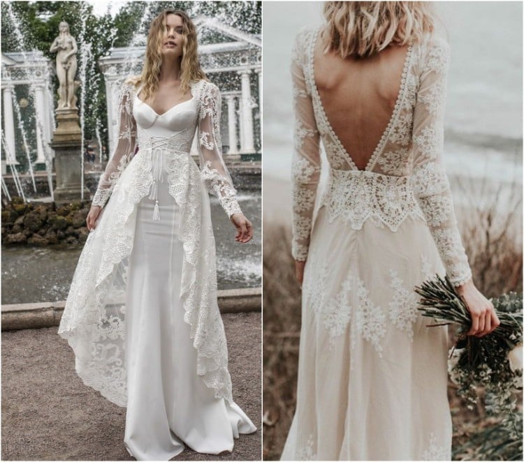 idées tendance de robe de mariée plage 2018