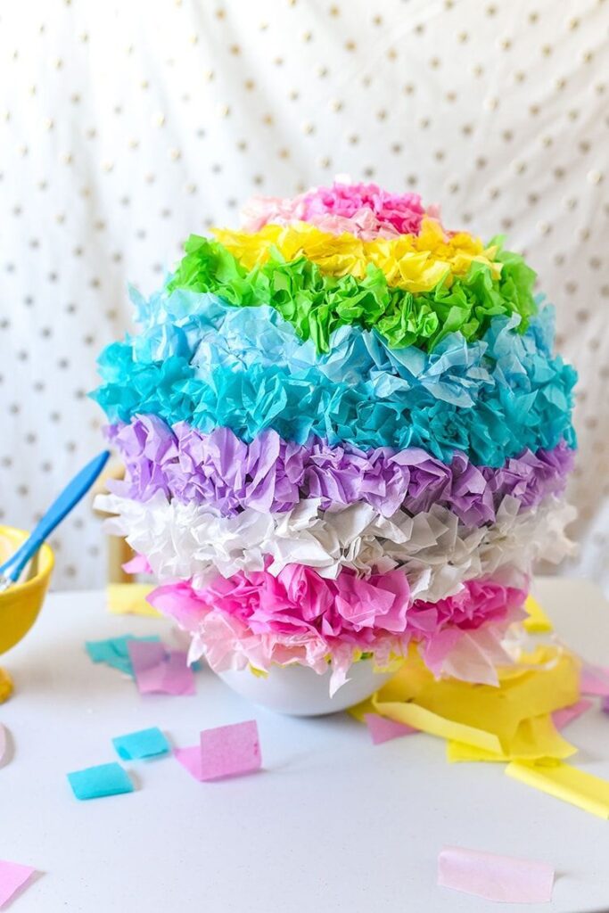 jeux de fête faire soi même personnalisés idées universelles enfants adultes pinata DIY originale