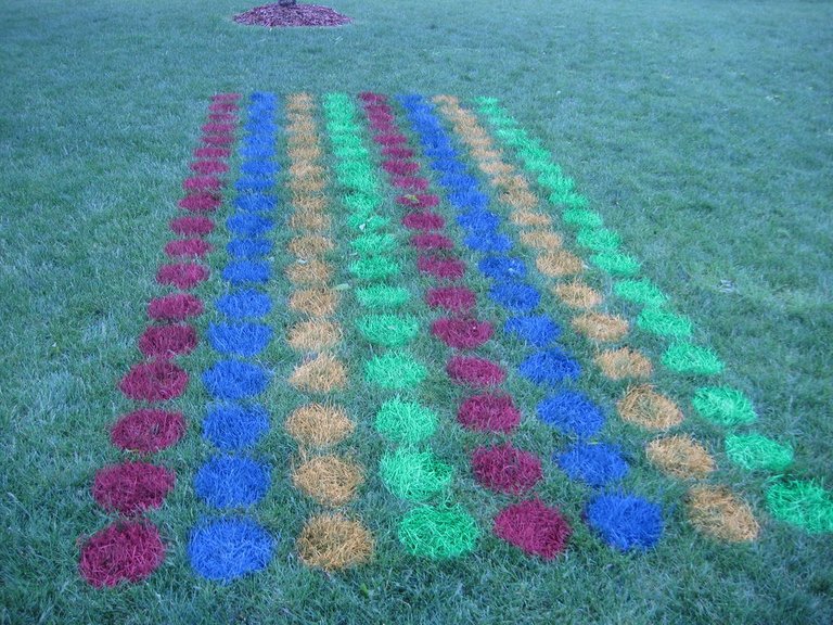 jeux de fête garden party Twister DIY sur gazon jardin