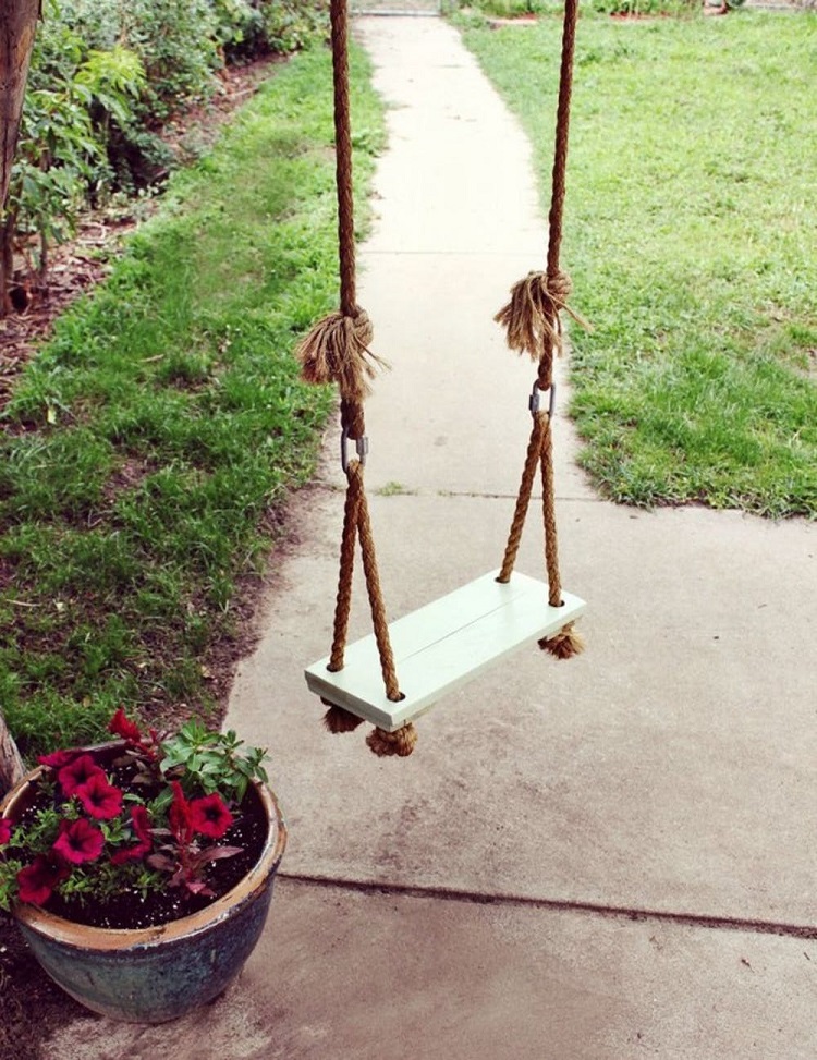 jeux extérieur enfant DIY balançoire à fabriquer